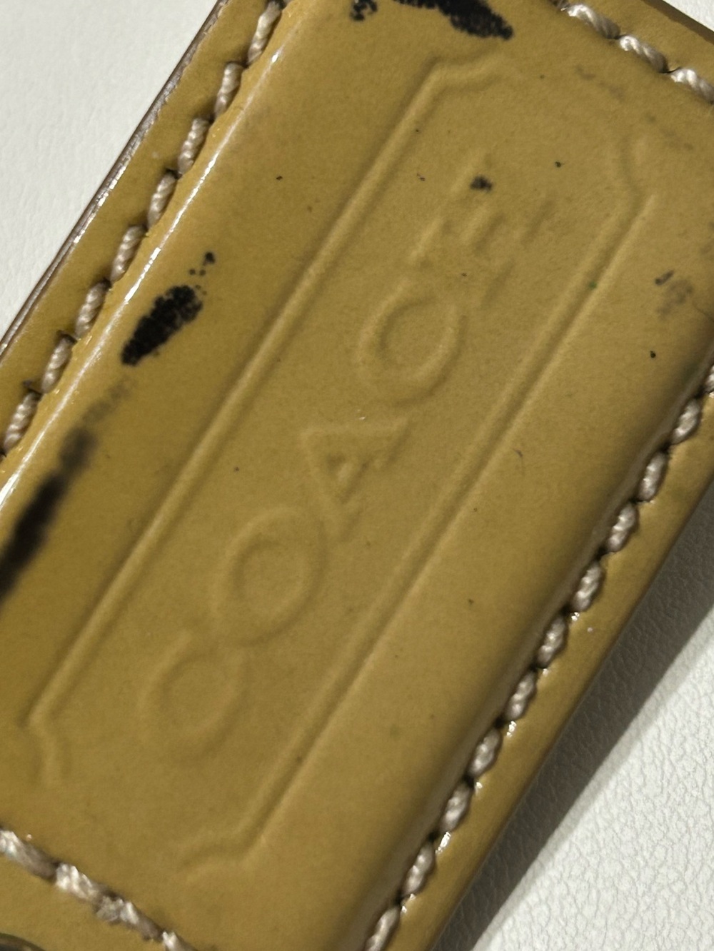 Brown Coach hangtag